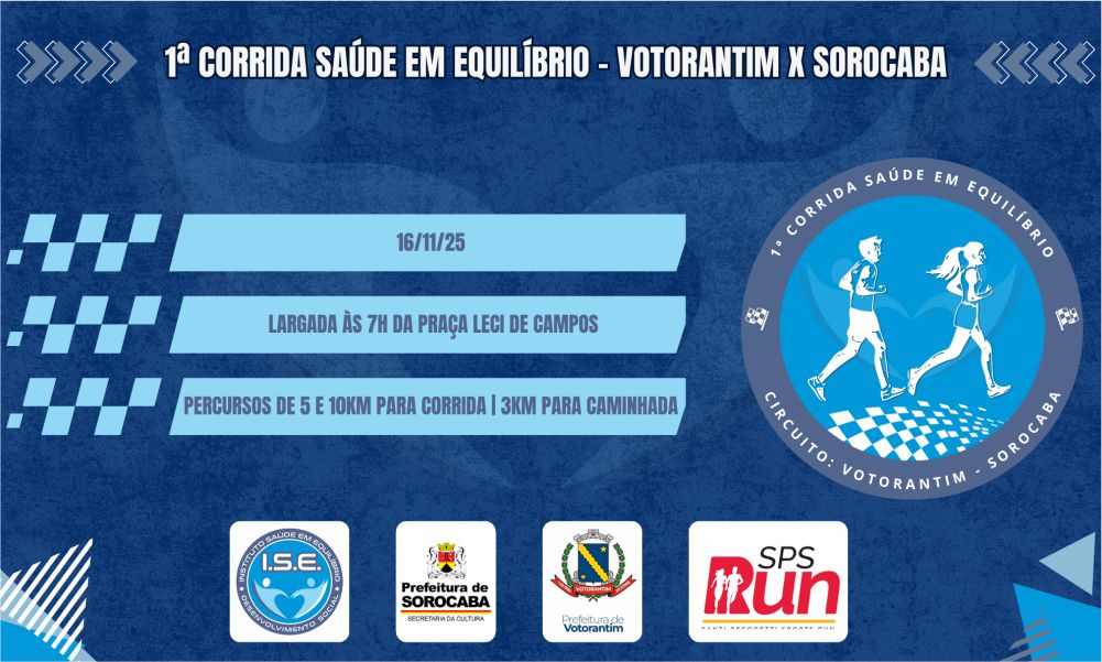 1ª CORRIDA SAÚDE EM EQUILIBRIO