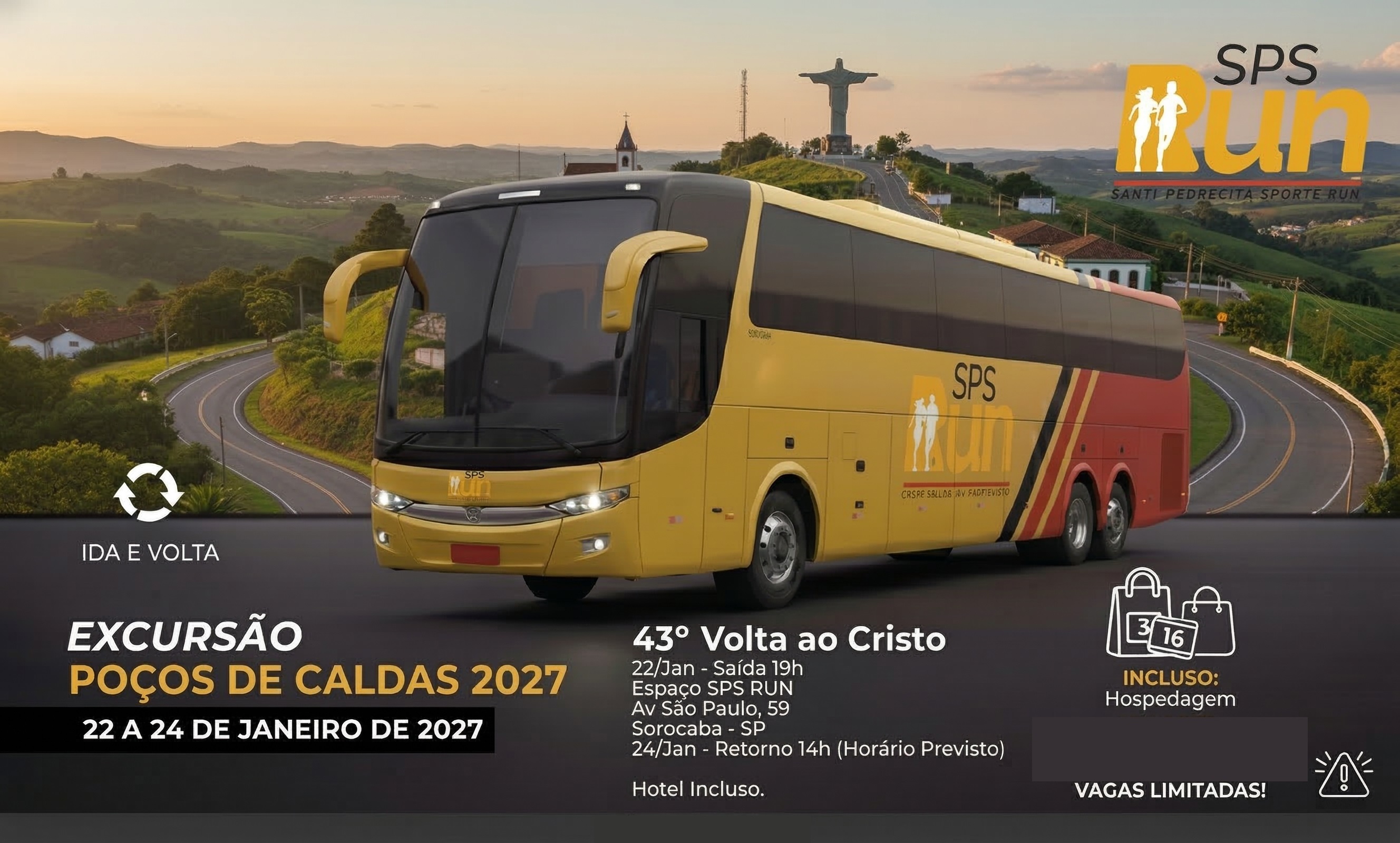 Excursão Viagem Poços de Caldas MG 2027