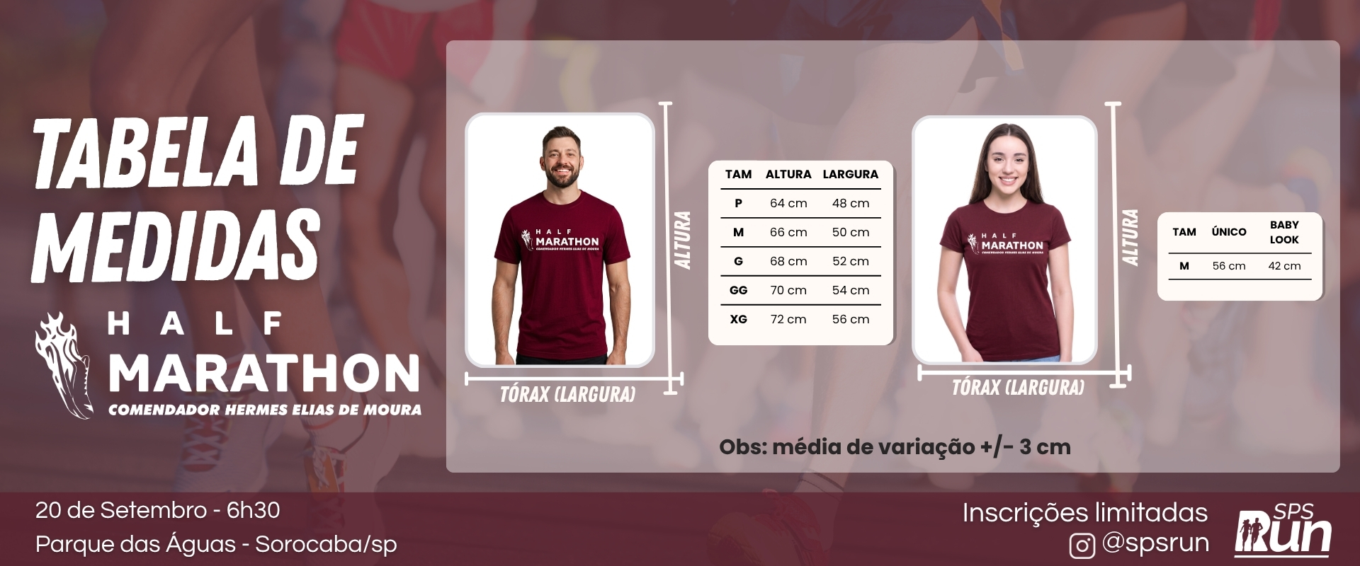 Kit Atleta da HALF MARATHON 2026
