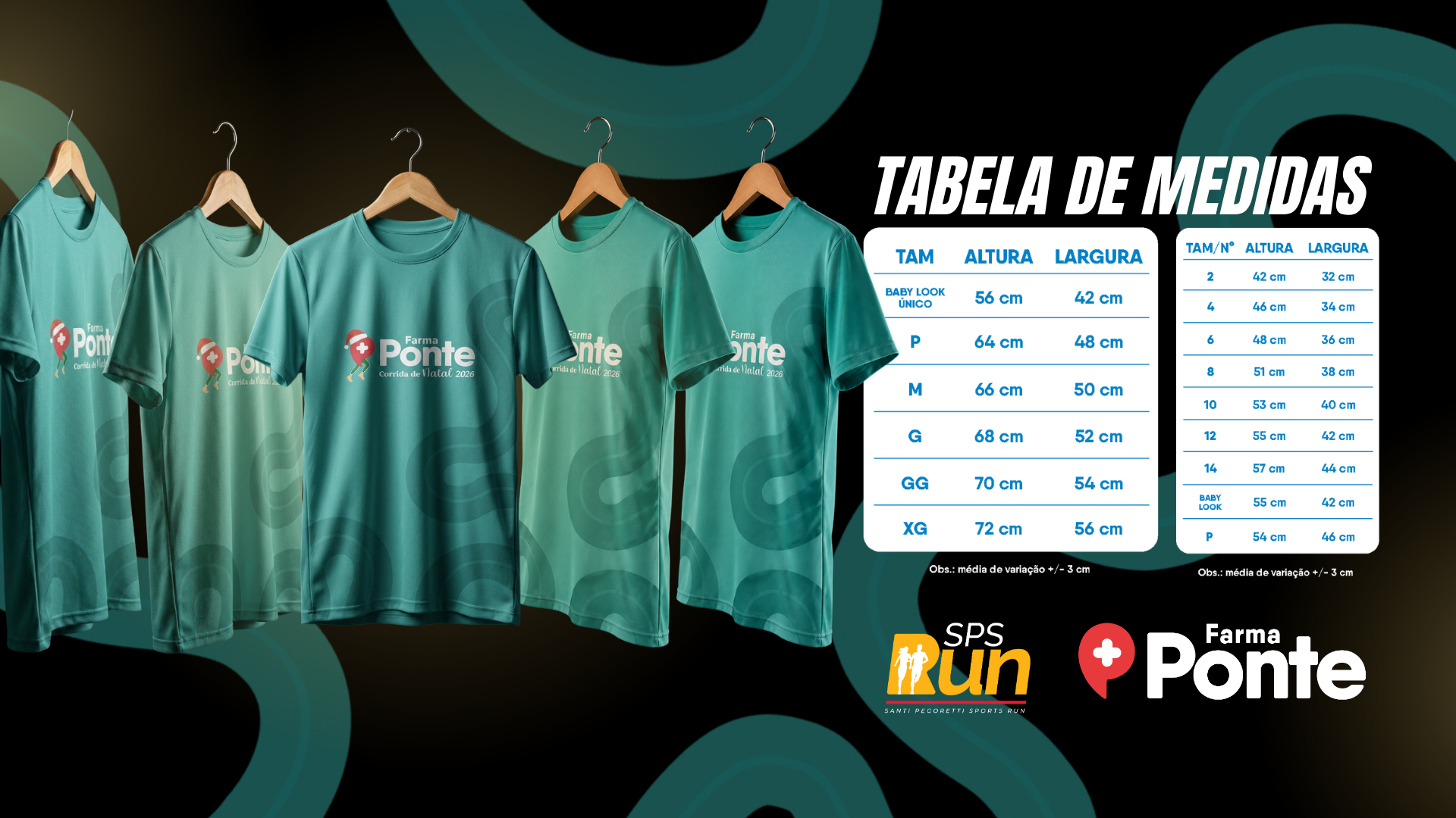 Percurso da CORRIDA DE NATAL KIDS FARMA PONTE