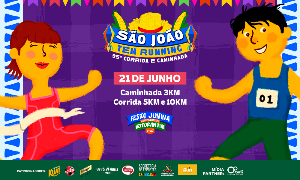 95ª CORRIDA CAMINHADA DE SÃO JOÃO TEM RUNNING