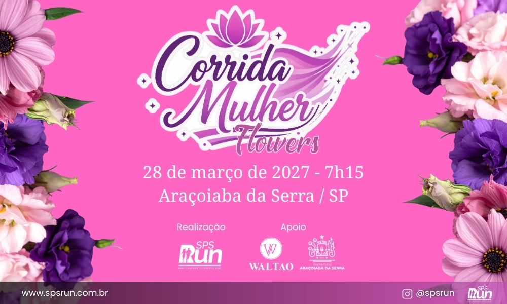 MULHER RUN FLOWERS