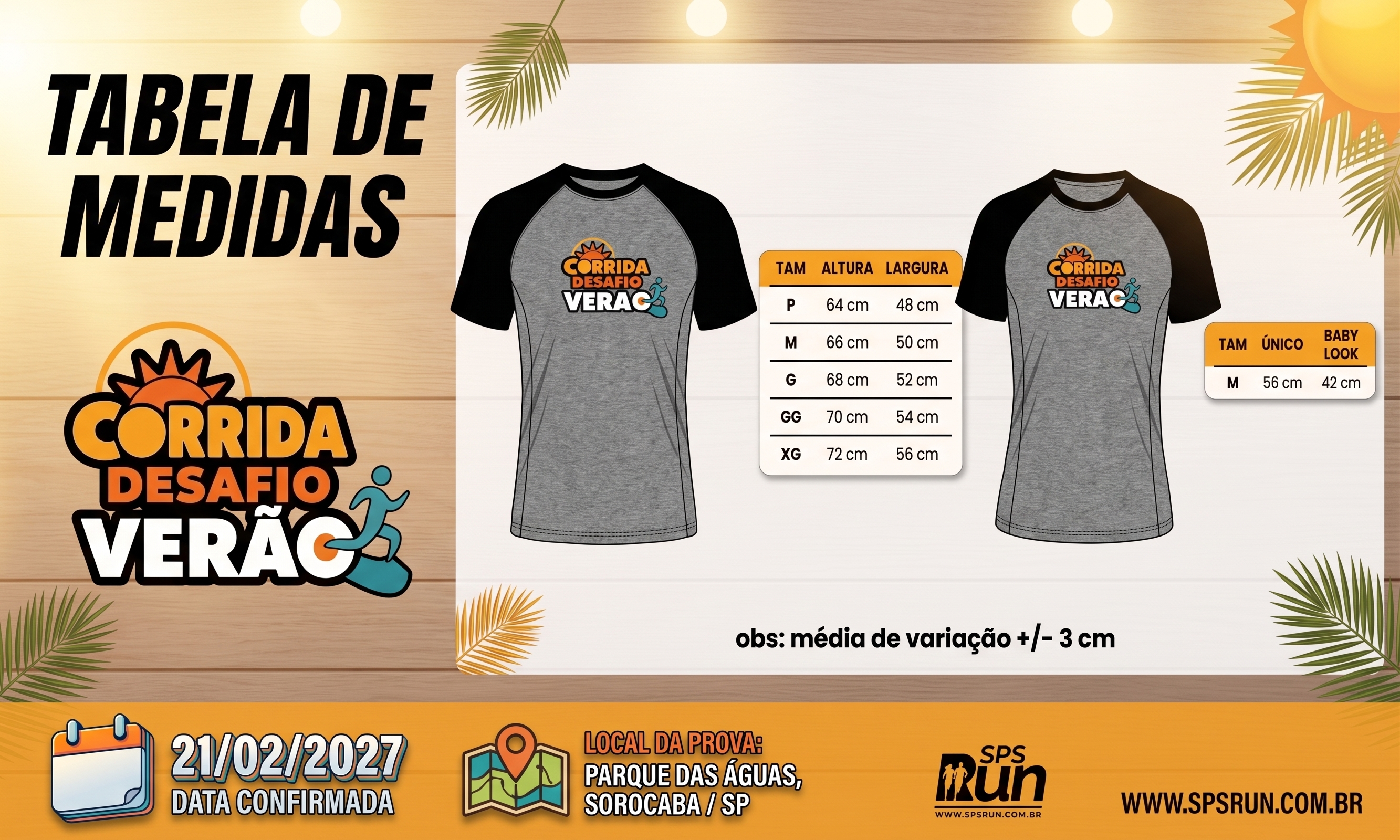 Kit Atleta da CORRIDA DESAFIO VERÃO
