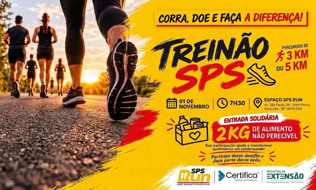 Cartaz oficial da TREINÃO SPS em Sorocaba